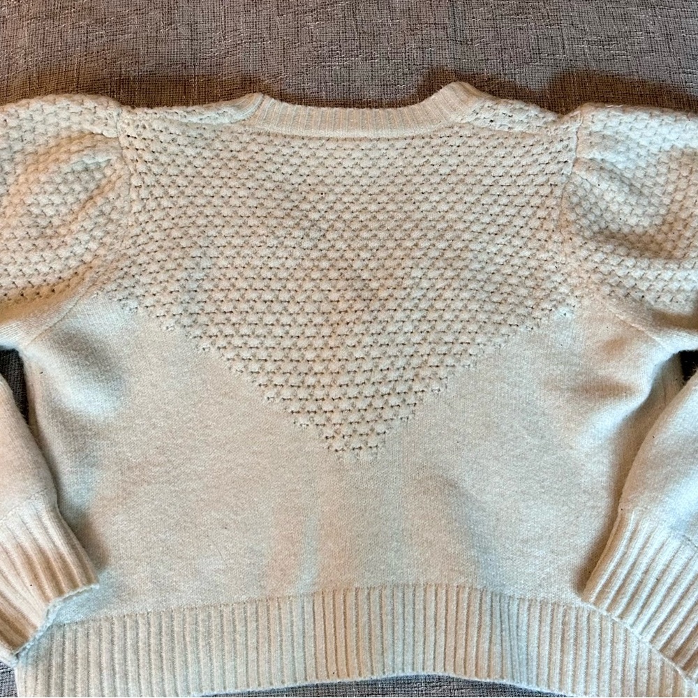 Boutique Cozy White Cardigan Sweater - Picture 3 of 4